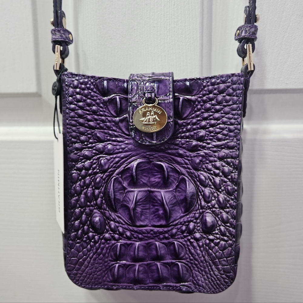 BRAHMIN - MARLEY Ultraviolet Ombre Melbourne Crossbody - NWT - Picture 3 of 6
